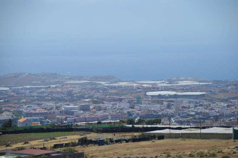 Panorámica de la ciudad de Telde desde el sector de Montaña Las Palmas (Foto TA)